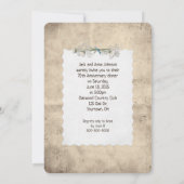 Invitation 70e anniversaire fête vieille photo cadre (Dos)