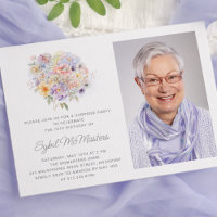 70e anniversaire Flower Bouquet Photo Surprise