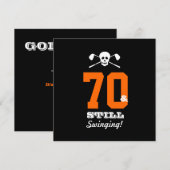 Invitation 70e Anniversaire Golf de la Fête - Toujours en tra (Devant / Derrière)