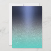 Invitation 70e anniversaire Marine moderne bleu & turquoise (Dos)