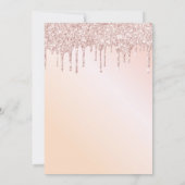 Invitation 70e anniversaire pêche rose florifères bordeaux (Dos)