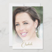 Invitation 70e anniversaire Photo élégante moderne (Devant)