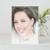 Invitation 70e anniversaire Photo élégante moderne (Debout devant)