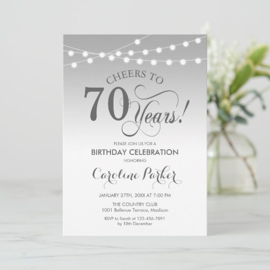 Invitation 70e anniversaire - Silver White (Debout devant)