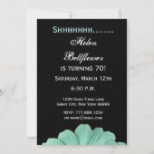 Invitation 70e anniversaire surprise Fête de la fête de la ma (Dos)