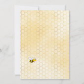 Invitation 70e anniversaire thé fête miel nid d'abeilles (Dos)