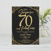 Invitation 70e fête d'anniversaire 70 fabuleuse Parties scint (Debout devant)