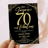 Invitation 70e fête d'anniversaire 70 fabuleuse Parties scint