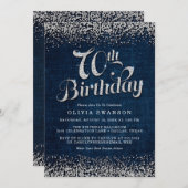 Invitation 70e fête d'anniversaire de Denim & Diamonds (Devant / Derrière)