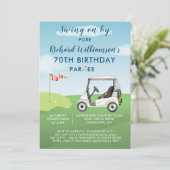 Invitation 70e fête d'anniversaire Fête de golf pour hommes (Debout devant)