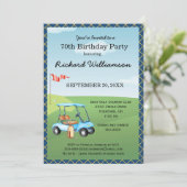Invitation 70e fête d'anniversaire Fête de golf pour hommes (Debout devant)