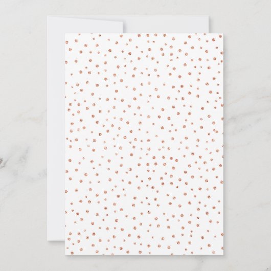 Invitation 70e fête d'anniversaire surprise - Rose blanche or (Dos)