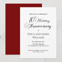 70e Mariage Platinum Anniversaire Élégant Script