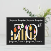 Invitation 70e Modèle d'invitation à la fête d'anniversaire S (Debout devant)