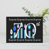 Invitation 70e Modèle d'invitation à la fête d'anniversaire S (Debout devant)