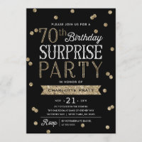 70e Parties scintillant Confetti Surprise Party In