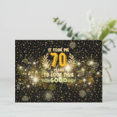 Invitation 70ème anniversaire m'a pris 70 ans pour regarder c (Debout devant)