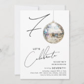 Invitation 70ème soirée d'anniversaire de Disco Ball (Devant)