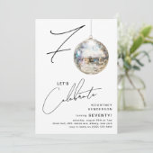 Invitation 70ème soirée d'anniversaire de Disco Ball (Debout devant)