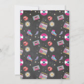 Invitation 70s 80s 90s Anniversaire Vintage Disco Party (Dos)
