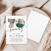 Invitation 70th Birthday Party Elegant 2 Photo 70th Birthday