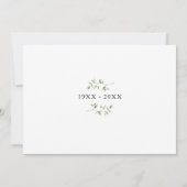 Invitation 70th Wedding Anniversary Greenery Floral (Dos)