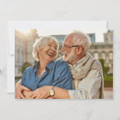 Invitation 70th Wedding Anniversary Greenery Floral Photo (Dos)