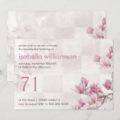 Invitation 71e anniversaire de la fête des femmes| Mauve Magn (Devant / Derrière)