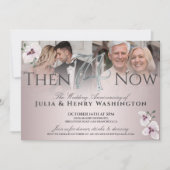 Invitation 74th Anniversary Refined Orchid Then And Now (Devant)