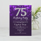 Invitation 75e anniversaire - Argent violet (Debout devant)