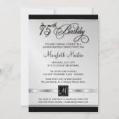 Invitation 75e anniversaire avec photo (Dos)