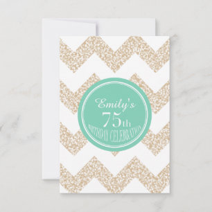 Invitation 75e anniversaire de Chevron - Choisissez la couleu