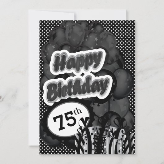 Invitation 75e anniversaire de la fête (Devant)