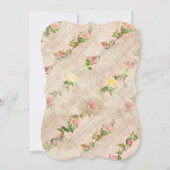 Invitation 75e anniversaire de la fête de Scroll Frame avec R (Dos)