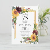Invitation 75e anniversaire de tournesols (Debout devant)