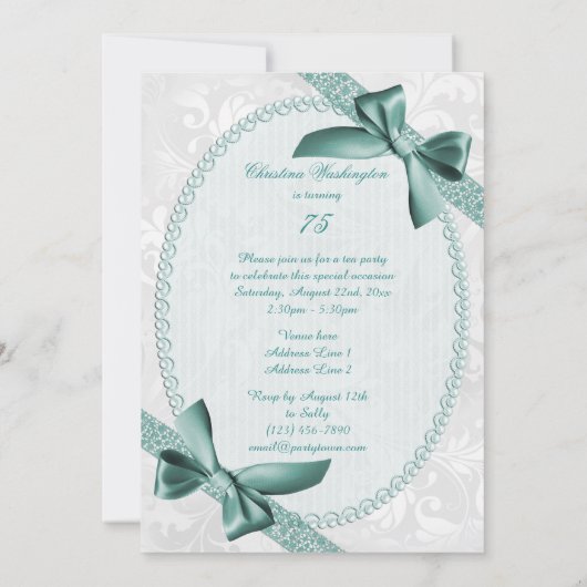 Invitation 75e anniversaire des Damas et des vaches (Dos)