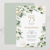 Invitation 75e anniversaire d'Eucalyptus (Devant / Derrière)