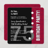 Invitation 75e anniversaire drôle PAS sur la colline Z75D (Devant / Derrière)