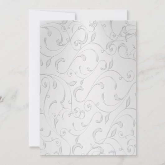 Invitation 75e anniversaire du Mariage Enregistrer la date In (Dos)