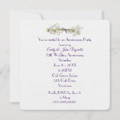 Invitation 75e anniversaire du Parti Lavender Wreath (Dos)
