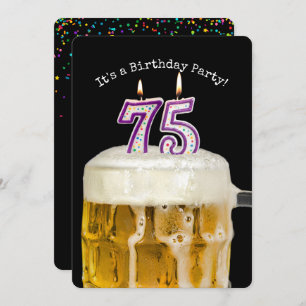 Invitation 75e anniversaire fête de la bière