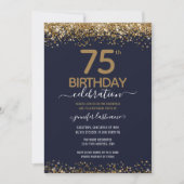 Invitation 75e anniversaire Parties scintillant Flyer (Devant)
