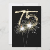Invitation 75e anniversaire Sparkler (Devant)