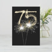 Invitation 75e anniversaire Sparkler (Debout devant)