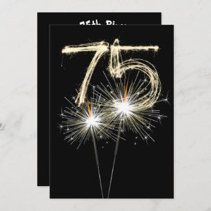 Invitation 75e anniversaire Sparkler
