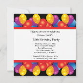 Invitation 75e anniversaire| Texte DO-IT-YOURSELF (Dos)