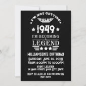 Invitation 75e anniversaire vintage personnalisé (Devant)