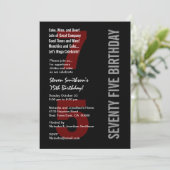 Invitation 75e édition du Black Red Premium Paper V04 (Debout devant)