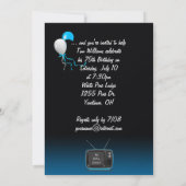 Invitation 75e fête d'anniversaire (Dos)