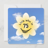 Invitation 75e fête d'anniversaire soleil d'été (Devant)